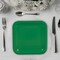 24 Count Green Square Paper Dessert Plates for Birthday Wedding Baby Shower Party Use 7"
